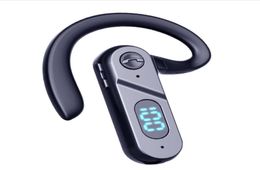 V28 Bluetooth headset 50 ear hook model TWS mobile phone wireless smart led display pain headset for Samsung Huawei and oth9468903