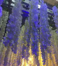 Elegant Artificial Flower Wisteria Flower Vine Home Garden Wall Hanging Rattan For Xmas Party Wedding Decoration2754733