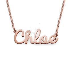 316L stainless steel Personalise Cursive name necklace Customised necklace with black bag locket necklaces chains for women4530698