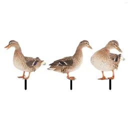 Garden Decorations Duck Animal Stake Flat Floor Decoration Ornaments Mallard Decor Card For Courtyard Farmhouse Backyard Pathway Patio