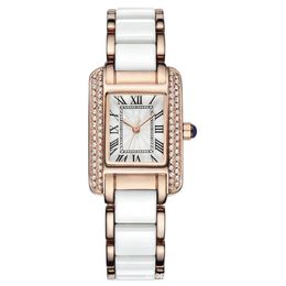 Latest Retro Square Women 's Life Waterproof Fashion Trendy Simple Melamine Bracelet Watch Wristwatches260n