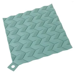 Table Mats Silicone Pad Tabletop Dish Mat Countertop Pot Holder Holders Reusable Pads Trivets Pan Heat