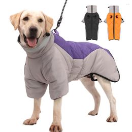 Dog Apparel Super Warm Jacket Coat Winter Pet Clothes Waterproof Reflective High Collar Dogs Clothing Vest For Medium Large XL-5XL