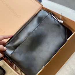 messenger bag men cross-body bags removable strap black shoulder bag coin purse embossed leather bags box shape mens cross body handbag male luxurys handbags