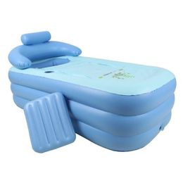 Bathing Tubs Seats Genuine Anti-freeze Adult Warm Inflatable Bathtub Infant Inflatable Tub Bathroom Foldable Bath Tub 231212
