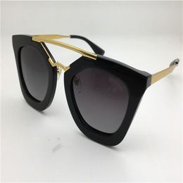 Whole-New spr sunglasses 09Q cinema sunglasses coating mirror lens lens vintage retro style square frame gold middle women des187o