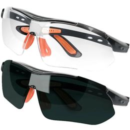 Outdoor Eyewear Cycling Glasses Windproof Safety Eye Protection Transparent Clear Goggles Tactical Sports Men 231212