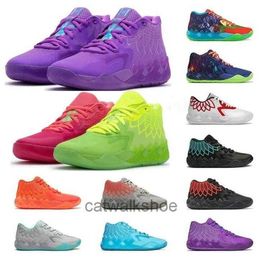 Novità 2023 Lamelo Ball Mb 01 Scarpe da basket Rick Rosso Verde e Morty Galaxy Viola Blu Grigio Nero Queen Buzz City Melo Scarpe sportive Trainner Sneakers Giallo Top Quailty