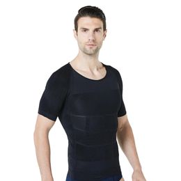 Men's Body Shapers Arrive Men's Shapewear Cooling T-Shirt Compression Body Shaper 231212