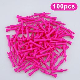 Golf Tees 100 Pieces Golf Tees Low Resistance Golf Tees Plastic Long Balls Base Castle Support Tees for Long Distant Hit Training 231213