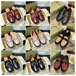 Luxury designer loafers shoes autumn celebrity with logo small leather shoes platform platform women's shoes dress shoe ladies high quality