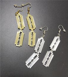 Blade Dangle Earrings for Women Mirror Gold Silver Acrylic Jewellry Girls Accessories5239897