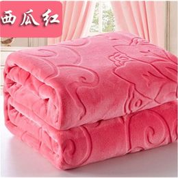 Blanket Solid Soft Warm Velvet Blanket Autumn Winter Warm Couch Bed Throw Blanket Home Decor Flower Bedding Bedspread Blanket 231212