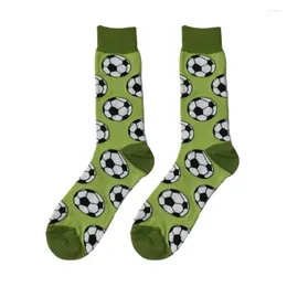 Men's Socks MYORED A Pair Of Cotton Soccer Cartoon Cute Fashion Casual Mid-tube