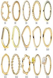 Designer Jewellery 925 Silver Wedding Ring Bead fit P full diamond love drop ring Cubic Zirconia Diamonds European Style Rings Birthday Engagement Ladies Gift2977628