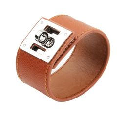 New Brand Wide Leather Bracelets Women Fashion Metal Buckle Big Wrap Charm Bracelet Cuffs Leopard Girls Bangles Party Jewelry Gift2739339