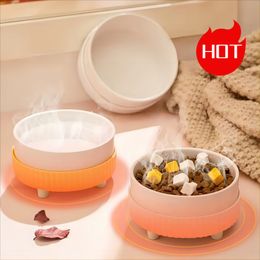 Indoor-Use Heated Pet Bowl 350ml Rabbit Hanging Heated Water/Food Dish Small Capacity Cat Thermal-Bowl for Puppies, Cats, Rabbits, Critters