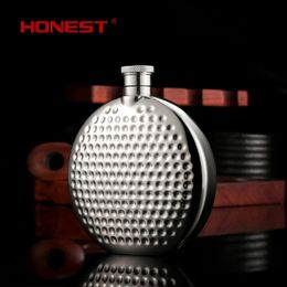 Hip Flasks 5oz 6oz quality portable stainless steel 304 hip flask whisky metal wine pot pocket Alcohol bottle 150ml 190ml 231213