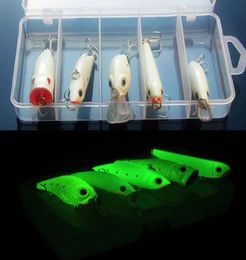 noctilucent winter fishing lure hook luminous minnow popper crank bait metal sequins sea fishing tackle9345104