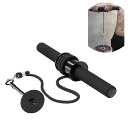 Workout Crossfit Arm Forearm Wrist Exerciser Wrist and Forearm Blaster Power Stick for Strength Training Used with Weight Plates4316372
