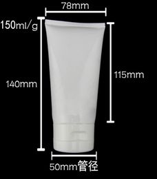 Whole 150ML Empty Bottles Cosmetic Containers Plastic Tube Package With Flip Top Cap4502551