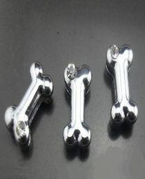 100pcslot 8mm one rhinestone dog bone slide charm Fit for 8MM Pet Collar Bracelet keychains5598362