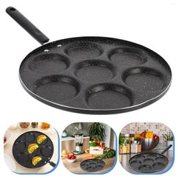 Pans Fried Egg Pan Aluminium Alloy Multifunctional 7 Compartments Omelette Mould Resistant Dumpling Crepe For Home