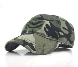 USA Flag Military Cotton 3 Colours Baseball Caps Adjustable for Man Women Outdoor Sports Casual Army Camouflage Hat1643144