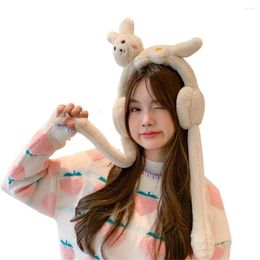 Berets Winter Warm Furry Earmuffs Cosplay Outdoor Cold Weather Plush Ear Muff Covers /Dinosaur Accessories