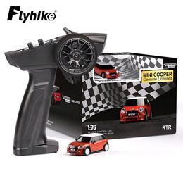 Electric RC Car Turbo Licenced F56 3 Door Hatch 1 76 Radio Control Racing RC RTR Kit For Kids and Adults Gift 231212