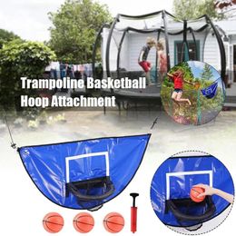 Balls Standard Basketball Net Trampoline Basketball Rack Basketball Hoop Attachment Basketball Hoop Net Attachment For Kids Plays H6L5 231213