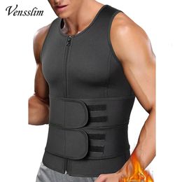 Waist Tummy Shaper Mens Shaping Training Sauna Vest Double Belt Sweater Tight Chest Top Abdominal Weight Loss Cloth Fat Burning Fitness Set 231213