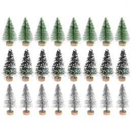 Christmas Decorations Tree Xmas Gift Miniature Pine Trees Party Decor Small Decorated Ornament Holiday Home Table Artificial