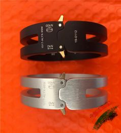 New Alyx Aluminium Alloy Bracelet 11 High Version ALYX Track Men Women Unisex Couples Jewellery Bangles ALYX Bracelet Y12183284126