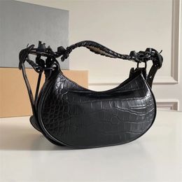 10A Mirror Quality Designer Half Moon Hobo Women Axillary package 26CM Luxuries Cross Body Bags Genuine leather Ladies Motorcycle Bag With