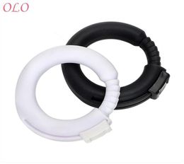 Cockrings IKOKY Silicone Penis Rings Adult Sex Products Cock Ring Toys For Men Delay Ejaculation Adjustable6773166