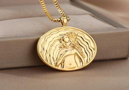 Pendant Necklaces Goddess Hecate Aphrodite Cleopatra Athena Necklace Stainless Steel Greek Mythology Birthday God JewelryPendant P4440343