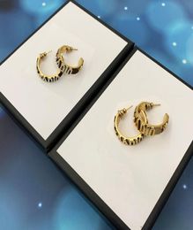 Fashion Charm earrings J letter big circle for women party wedding lovers gift jewelry engagement Bride2493799