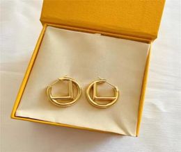 Womens Premium Charm Gold Earring Designer Stud Earring Luxury Brand Letter Design F Earrings Fashion Jewelry6046992