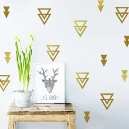 Wall Stickers Nordic Style For Baby Room Home Decorative Children Bedroom Nursery Decor Mural Triangles Declas