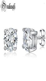 Stud Earrings Onelaugh 925 Sterling Silver Diamond For Women Total 1.0CtColor GRA Mossanite Gem Wedding Jewelery Gift9882338