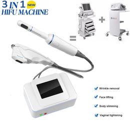 Usa hifu body machine face slimming ultrasound vaginal tightening device ultrasonic fat melting apparatus 2 handle