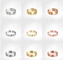 Love Screw Ring mens Band Rings 3 Diamon designer luxury jewelry women Titanium steel Alloy GoldPlated Craft Gold Silver Rose Nev4134785