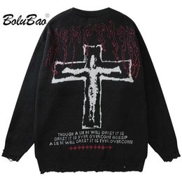 Men's Sweaters BOLUBAO Outdoor Casual Sweater For Men Pure Cotton Embroidery Fashion Top High Quality Design Casual Sweater For Men 231212