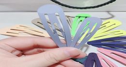 New style sanded simple alloy letter hair clipsclip one word clip for ladies favorite hairpins headdress Jewelry Accessories vip gifts9970645