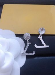 2023 stud Mixed Simple 18K Gold Plated Luxury Brand Designers Letters Stud Geometric Famous Women Round Crystal Rhinestone Pearl Earring Wedding Party Jewerlry0