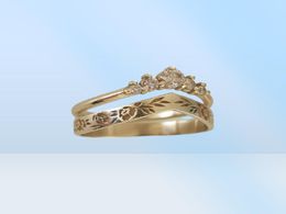 2021 personality Vshaped Band Rings ladies wreath Jewellery fashion niche hollowed out party gift proposal68467299484133