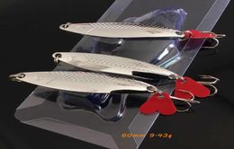 6cm 943g Spoons Hook Metal Baits Lures 6 Treble Hooks Fishhooks Silver Fishing Gear 10 Pieces lot W268629539