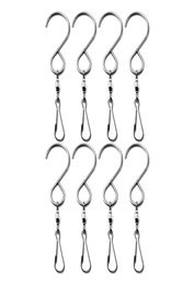 10 Pack Swivel Hooks Clips S Hooks Smooth Spinning for Hanging Wind Spinners Wind Chimes Crystal ers Party Supply Rotatin1922064