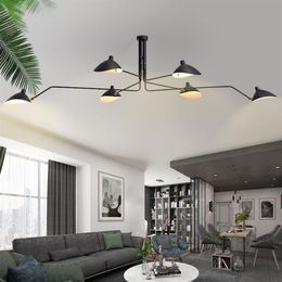 Nordic chandelier creative personality modern duplex building living room dining room art industrial wind chandelier204d